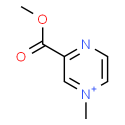 ChemSpider 2D Image | 3-(Methoxycarbonyl)-1-methylpyrazin-1-ium | C7H9N2O2