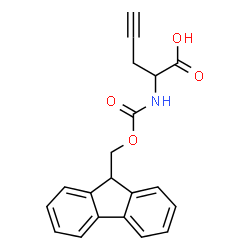 ChemSpider 2D Image | 2-{[(9H-Fluoren-9-ylmethoxy)carbonyl]amino}-4-pentynoic acid | C20H17NO4