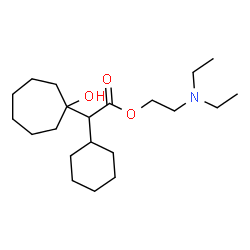 ChemSpider 2D Image | 2-(Diethylamino)ethyl cyclohexyl(1-hydroxycycloheptyl)acetate | C21H39NO3