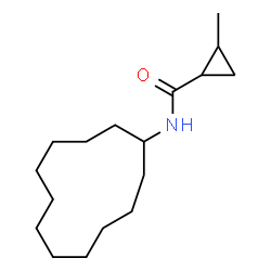 ChemSpider 2D Image | N-Cyclododecyl-2-methylcyclopropanecarboxamide | C17H31NO