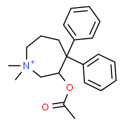 ChemSpider 2D Image | 3-Acetoxy-1,1-dimethyl-4,4-diphenylazepanium | C22H28NO2