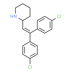 ChemSpider 2D Image | 2-[2,2-Bis(4-chlorophenyl)vinyl]piperidine | C19H19Cl2N