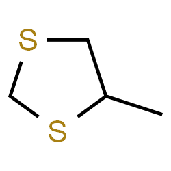 ChemSpider 2D Image | 4-Methyl-1,3-dithiolane | C4H8S2