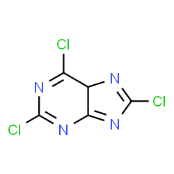 ChemSpider 2D Image | 2,6,8-Trichloro-5H-purine | C5HCl3N4
