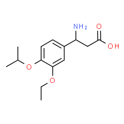 ChemSpider 2D Image | 3-Amino-3-(3-ethoxy-4-isopropoxyphenyl)propanoic acid | C14H21NO4