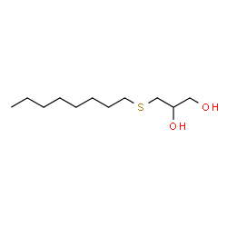 ChemSpider 2D Image | 3-(Octylsulfanyl)-1,2-propanediol | C11H24O2S