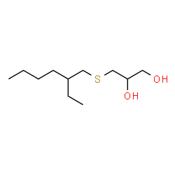 ChemSpider 2D Image | 3-[(2-Ethylhexyl)sulfanyl]-1,2-propanediol | C11H24O2S