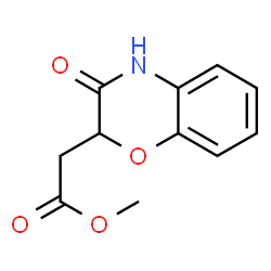 ChemSpider 2D Image | METHYL 2-(3-OXO-2,4-DIHYDRO-1,4-BENZOXAZIN-2-YL)ACETATE | C11H11NO4
