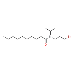 ChemSpider 2D Image | N-(3-Bromopropyl)-N-isopropyldecanamide | C16H32BrNO