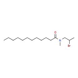 ChemSpider 2D Image | N-(2-Bromopropyl)-N-methyldodecanamide | C16H32BrNO