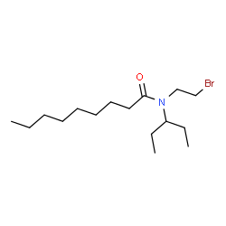 ChemSpider 2D Image | N-(2-Bromoethyl)-N-(3-pentanyl)nonanamide | C16H32BrNO
