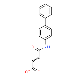 ChemSpider 2D Image | 4-(4-Biphenylylamino)-4-oxo-2-butenoate | C16H12NO3