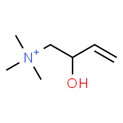 ChemSpider 2D Image | 2-Hydroxy-N,N,N-trimethyl-3-buten-1-aminium | C7H16NO