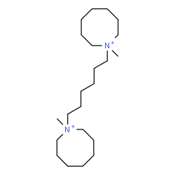 ChemSpider 2D Image | 1,1'-(1,6-Hexanediyl)bis(1-methylazocanium) | C22H46N2