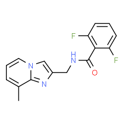 ChemSpider 2D Image | 2,6-Difluoro-N-[(8-methylimidazo[1,2-a]pyridin-2-yl)methyl]benzamide | C16H13F2N3O