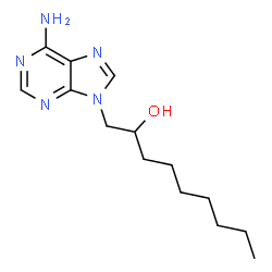ChemSpider 2D Image | 1-(6-Amino-9H-purin-9-yl)-2-nonanol | C14H23N5O