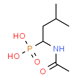ChemSpider 2D Image | (1-Acetamido-3-methylbutyl)phosphonic acid | C7H16NO4P