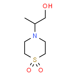 ChemSpider 2D Image | 2-(1,1-Dioxido-4-thiomorpholinyl)-1-propanol | C7H15NO3S