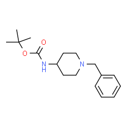 ChemSpider 2D Image | 1-Benzyl-4-(Boc-amino)piperidine | C17H26N2O2