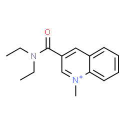 ChemSpider 2D Image | 3-(Diethylcarbamoyl)-1-methylquinolinium | C15H19N2O