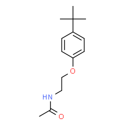 ChemSpider 2D Image | N-[2-(4-tert-butylphenoxy)ethyl]acetamide | C14H21NO2