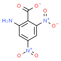 ChemSpider 2D Image | 2-Amino-4,6-dinitrobenzoate | C7H4N3O6