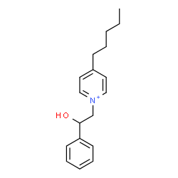 ChemSpider 2D Image | 1-(2-Hydroxy-2-phenylethyl)-4-pentylpyridinium | C18H24NO