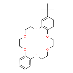 ChemSpider 2D Image | 2-(2-Methyl-2-propanyl)-6,7,9,10,17,18,20,21-octahydrodibenzo[b,k][1,4,7,10,13,16]hexaoxacyclooctadecine | C24H32O6