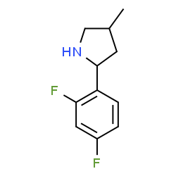 ChemSpider 2D Image | 2-(2,4-Difluorophenyl)-4-methylpyrrolidine | C11H13F2N