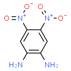 ChemSpider 2D Image | 4,5-Dinitro-1,2-benzenediamine | C6H6N4O4