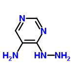 InChI=1/C4H7N5/c5-3-1-7-2-8-4(3)9-6/h1-2H,5-6H2,(H,7,8,9)