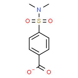 ChemSpider 2D Image | 4-(Dimethylsulfamoyl)benzoate | C9H10NO4S