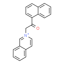 ChemSpider 2D Image | 2-[2-(1-Naphthyl)-2-oxoethyl]isoquinolinium | C21H16NO