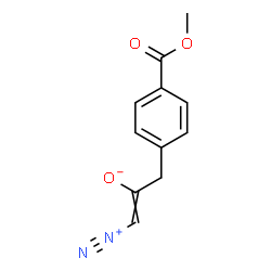 ChemSpider 2D Image | 1-Diazonio-3-[4-(methoxycarbonyl)phenyl]-1-propen-2-olate | C11H10N2O3