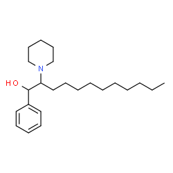 ChemSpider 2D Image | 1-Phenyl-2-(1-piperidinyl)-1-dodecanol | C23H39NO