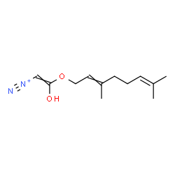 ChemSpider 2D Image | 2-[(3,7-Dimethyl-2,6-octadien-1-yl)oxy]-2-hydroxyethenediazonium | C12H19N2O2