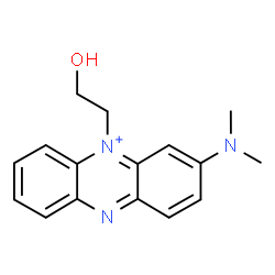 ChemSpider 2D Image | 3-(Dimethylamino)-5-(2-hydroxyethyl)phenazin-5-ium | C16H18N3O