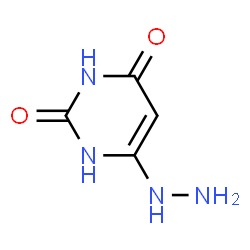 ChemSpider 2D Image | 6-Hydrazinouracil | C4H6N4O2