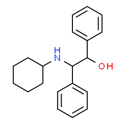ChemSpider 2D Image | 2-(Cyclohexylamino)-1,2-diphenylethanol | C20H25NO