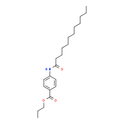 ChemSpider 2D Image | Propyl 4-(dodecanoylamino)benzoate | C22H35NO3