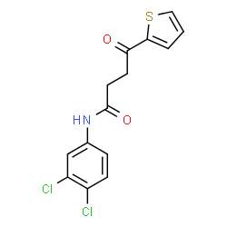 ChemSpider 2D Image | N-(3,4-Dichlorophenyl)-4-oxo-4-(2-thienyl)butanamide | C14H11Cl2NO2S