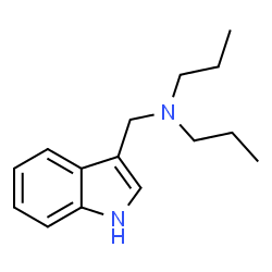 ChemSpider 2D Image | N-(1H-Indol-3-ylmethyl)-N-propyl-1-propanamine | C15H22N2