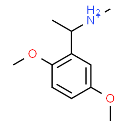 ChemSpider 2D Image | 1-(2,5-Dimethoxyphenyl)-N-methylethanaminium | C11H18NO2