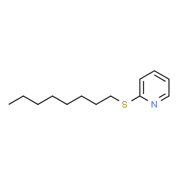 ChemSpider 2D Image | 2-(Octylsulfanyl)pyridine | C13H21NS