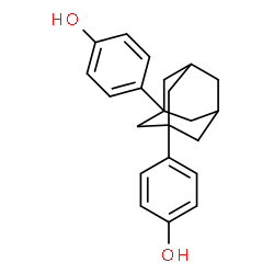 ChemSpider 2D Image | 4,4'-(1,3-ADAMANTANEDIYL)DIPHENOL | C22H24O2