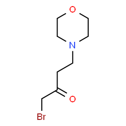 ChemSpider 2D Image | 1-Bromo-4-(4-morpholinyl)-2-butanone | C8H14BrNO2