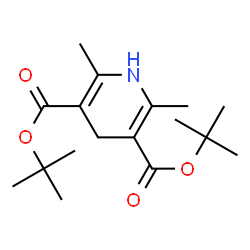 ChemSpider 2D Image | Di-tert-butyl 2,6-dimethyl-1,4-dihydropyridine-3,5-dicarboxylate | C17H27NO4