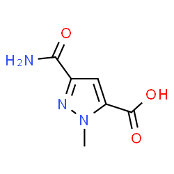 ChemSpider 2D Image | 5-carbamoyl-2-methylpyrazole-3-carboxylic acid | C6H7N3O3