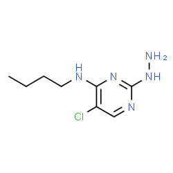 ChemSpider 2D Image | N-Butyl-5-chloro-2-hydrazino-4-pyrimidinamine | C8H14ClN5
