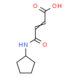 ChemSpider 2D Image | 4-(Cyclopentylamino)-4-oxo-2-butenoic acid | C9H13NO3